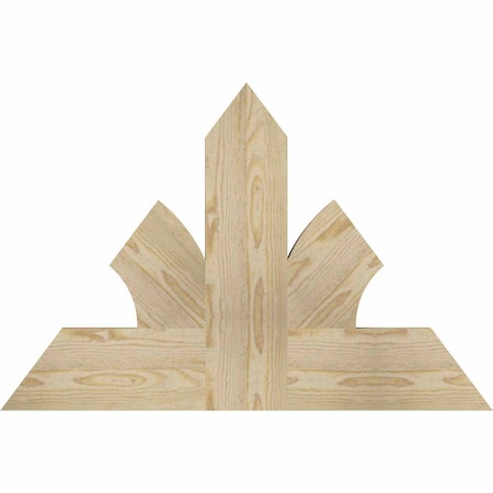 Ekena Millwork Richland Rough Sawn Timber Gable Bracket, Douglas Fir, 36"W x 24"H x 2"D x 6"F, 16/12 Pitch GBW036X24X0206RIC00RDF